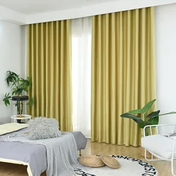 (64) Customized Cotton and Linen Thickened Curtains, High Blackout Blackout Curtains, Fabric Curtains