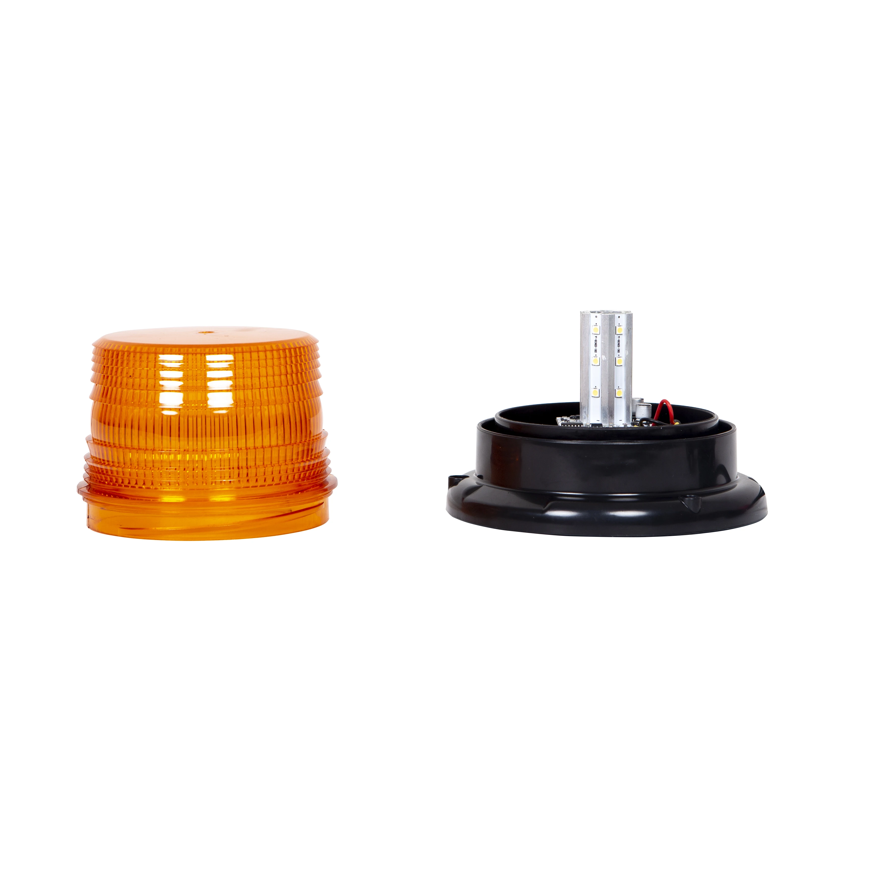 Magnetic Mount Amber LED Light Waterproof Strobe Warning Lamp 12V 24V With Cigarette Lighter Cord For Loader Van Truck - view 3