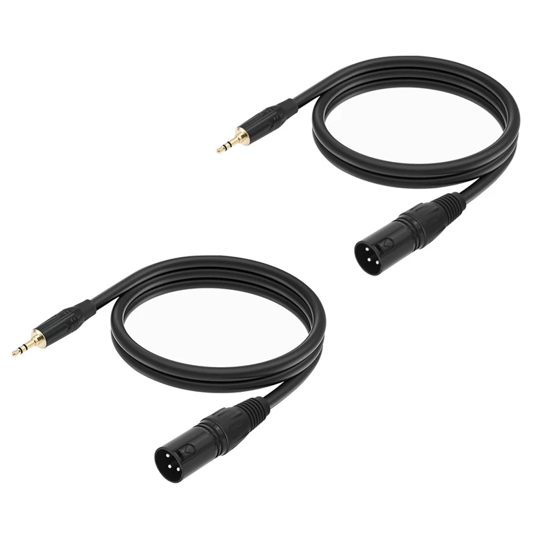 

Кабель-адаптер 3,5 мм к XLR, сбалансированный 1/8-дюймовый мини-разъем TRS, стерео на 3-контактный XLR-мужской микрофонный аудиокабель