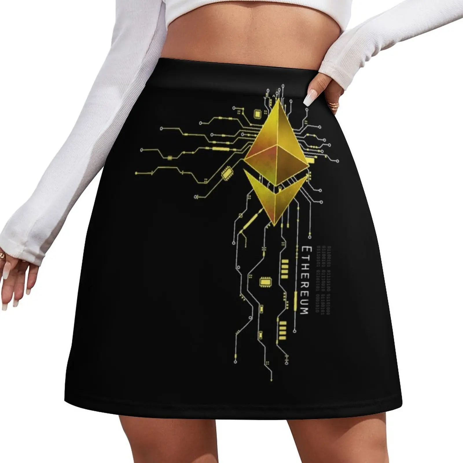 

Ethereum cryptocurrency Ethereum ETH Mini Skirt extreme mini dress Korean clothing skirt for women