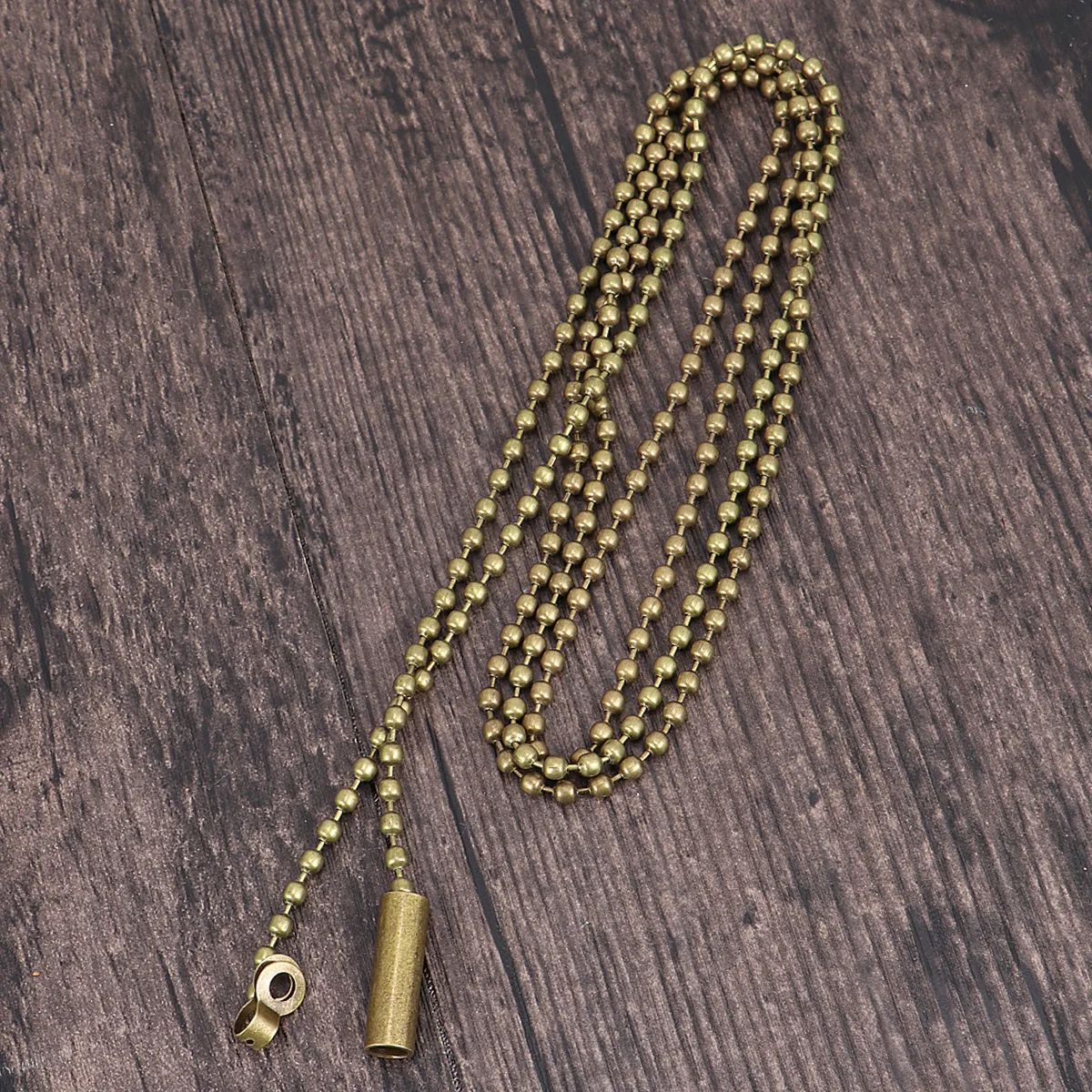 

2Pcs 3mm Beaded Pull Chain Extension Bronze Connector Replacement for Ceiling Fan Wall Lamp Bedside Light Accessories