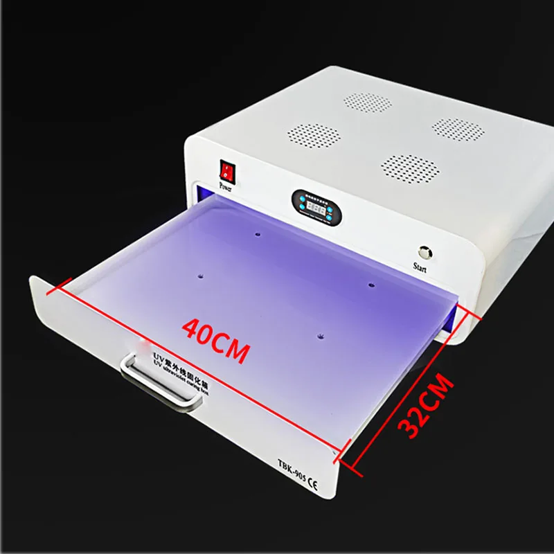 TBK-905 New UV Curing Box Curved Flexible Screen Wrinkle Free Optical Adhesive Shadow Free LED UV Curing Box