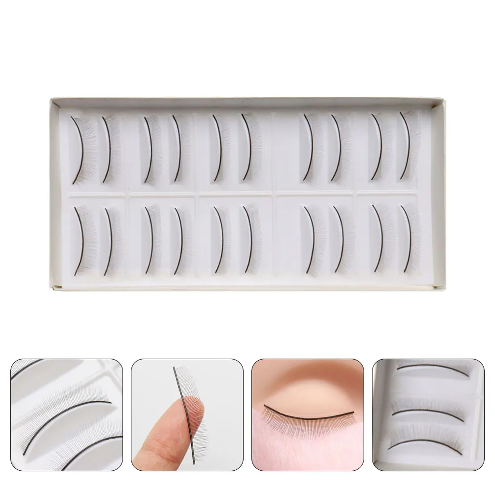 

Practice False Eyelashes For Lash Extension Training Mannequin Head Simulation Natural Curl Shape Styling Options