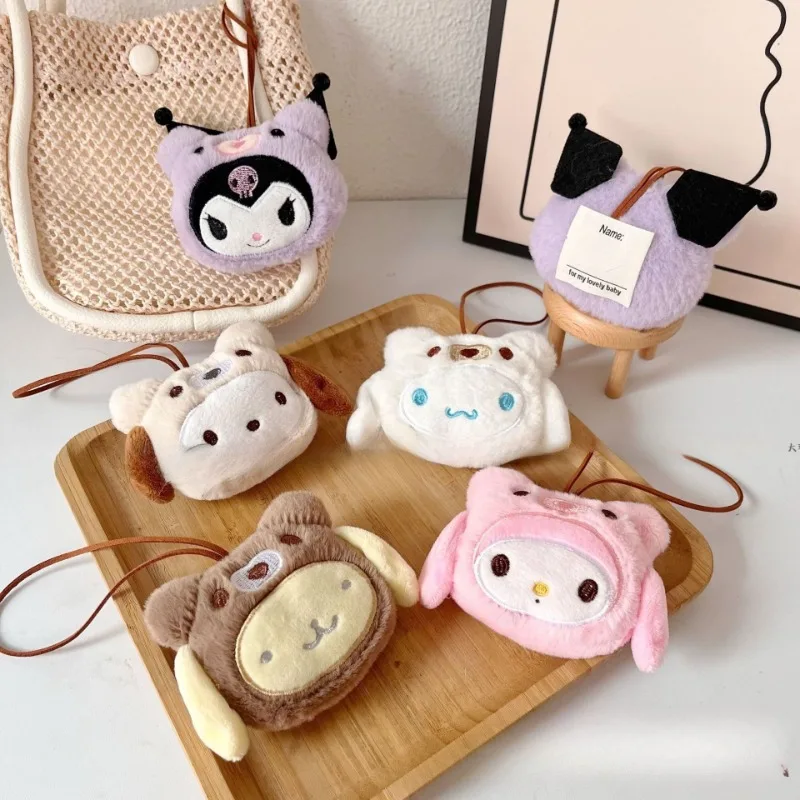 

Kawaii Sanrio Kuromi Fuzzy Pendant Accessory Customized Name Plate Personal Accessories Store Small Gift for A Friend