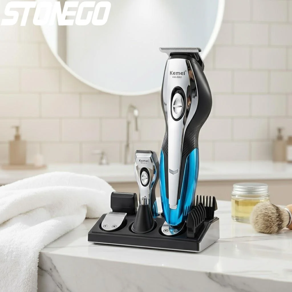 rechargeable-cordless-11-in-1-hair-clipper-trimmer-grooming-kit-for-men-beard-razor-hair-removal-tools