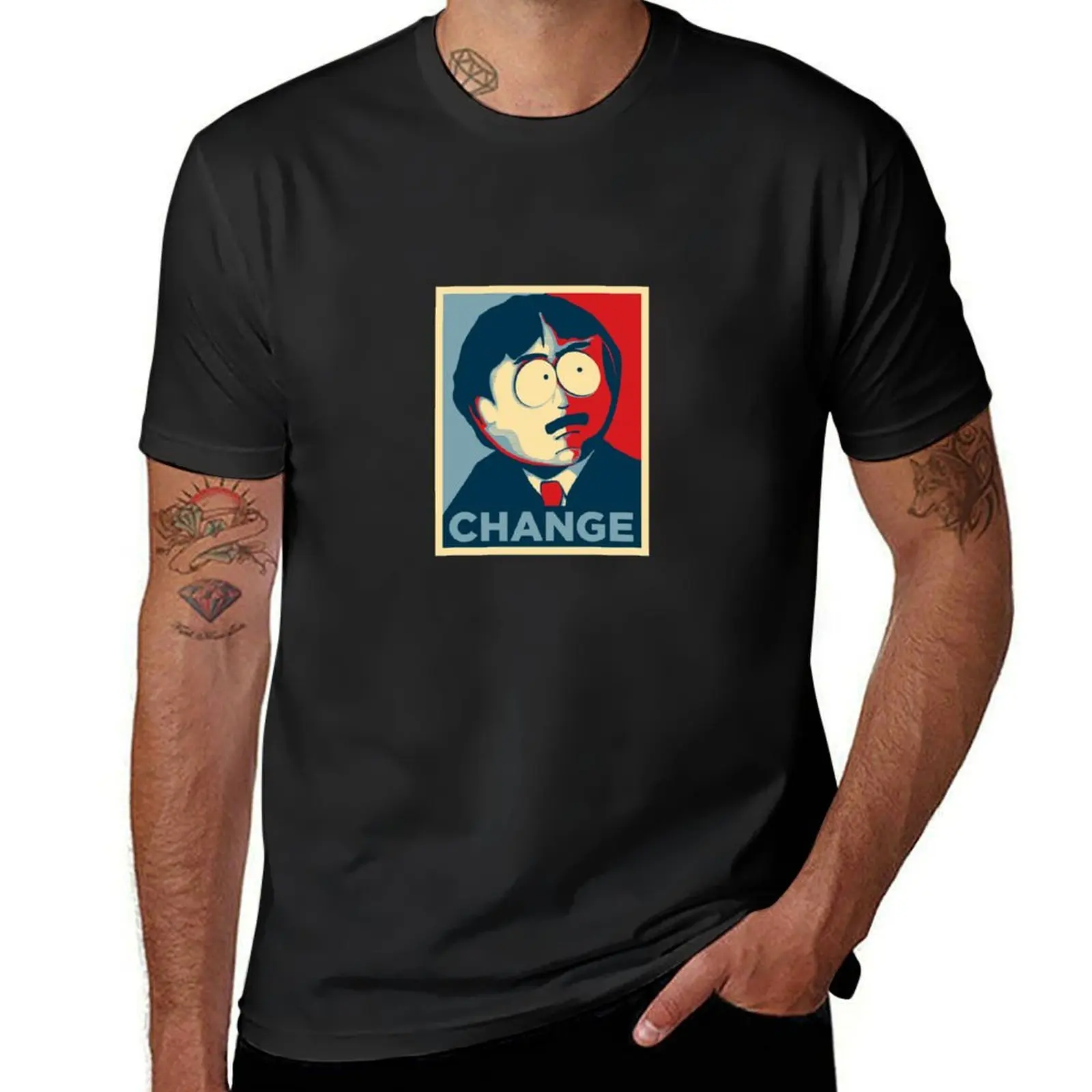 Randy Marsh Change T-Shirt anime Blouse mens clothing