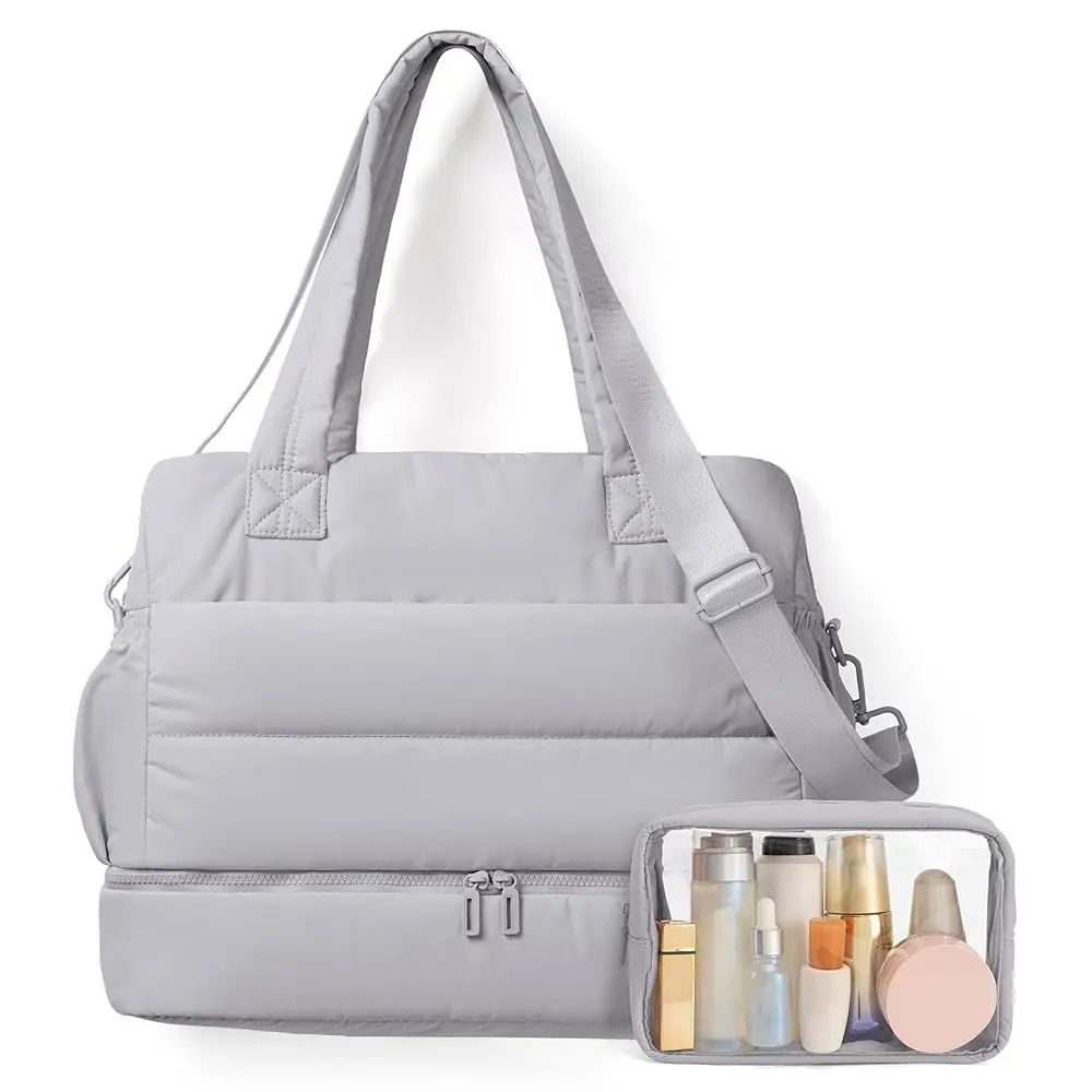 

Free ShippingGym Bag for Women Travel Bag Puffer Duffle Bags Large Carry On Weekender Bags Lightweight Overnight Bag for Women N