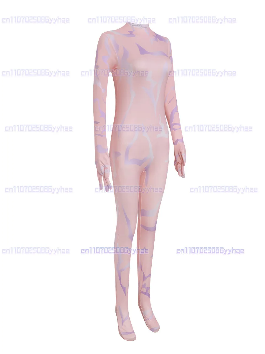 Demon Hunter KPop Cosplay Jumpsuit Women Girls Rumi Costume Polyester Jumpsuit Bodysuit Show Women Kids Clothes Halloween Zoey