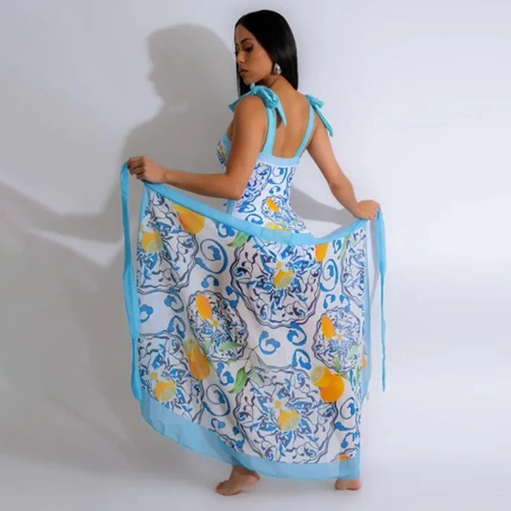 Conjunto de vestido bandagem elegante de 2 peças feminino, saia sexy, roupas de praia, maiô, roupa de banho, verão, 2022