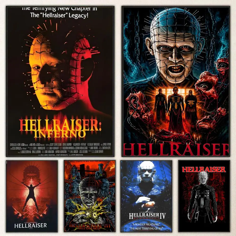 Movie Hellraiser Poster High-definition  poster stickers, suitable for bedroom, living room, home decoration