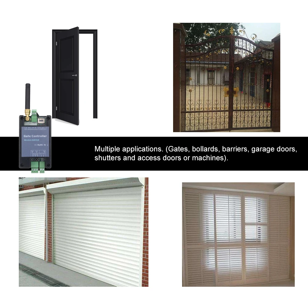 G202 GSM بوابة الباب فتاحة عن بعد تشغيل/إيقاف التتابع التبديل باب بجهاز التحكم عن بعد الوصول فتحت باب لاسلكي عن طريق أمر الرسائل القصيرة للمكالمات المجانية