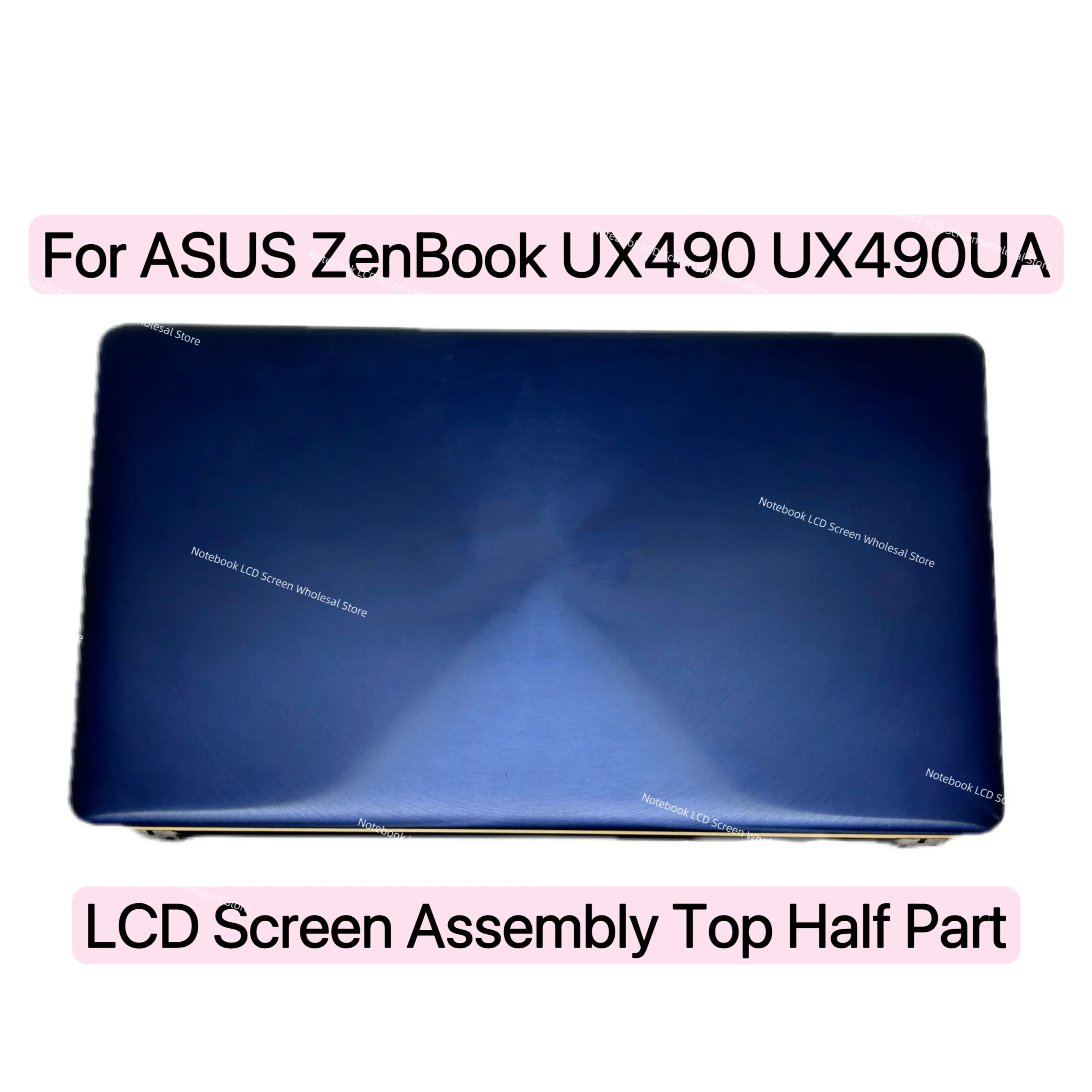 For ASUS ZenBook 3 Deluxe UX490 UX490U UX490UA UX3490 LCD Display Complete Assembly 14 inch Upper Part Replacement Matrix