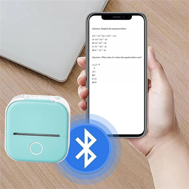 Doodle Dash Printer,Inkless Bluetooth Sticker Pocket Printer, Portable Bluetooth Printer For Photos, Notes,DIY Scrapbook Durable