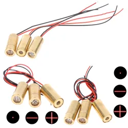 Copper Laser Head 650nm 9mm 3V 50mW Laser Cross Diode Module Red Laser Electronic Measuring Instruments 3Types