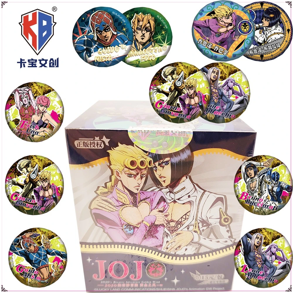 

New Genuine KABAO JoJo's Bizarre Adventure Anime Peripheral Badge Popular Character Unique Design Brooches Bag Accessories Gifts