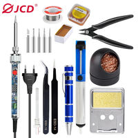 JCD P907 Electric Soldering Iron Kit 100W Adjustable Temperature LCD Digital Display 110V 220V Welding Repair Tools