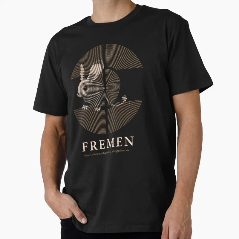Camiseta Retro con símbolo de ciencia ficción para hombre, Tops de talla grande, ropa con estampado gráfico de Dune Retro, ratón del desierto, Muad'Dib y Fremen