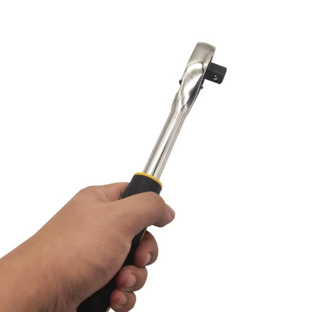Imagem -02 - High Torque Ratchet Wrench Soquete Quick Release Chave de Cabeça Quadrada Drive Hand Tools 14 38 12 12