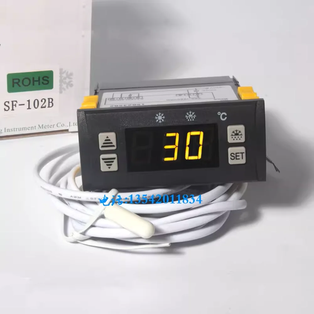 

SF-102B cold storage temperature controller, refrigerated refrigerator and freezer temperature controller, high-power 30A relay