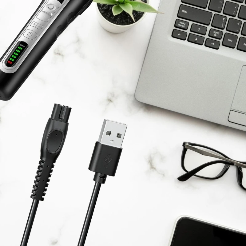 Travel Ready USB Cable Power Supply Wire Line For 5000 9000 S3000 S1000 Electric Shaver And Light Easy To Carry H8WD