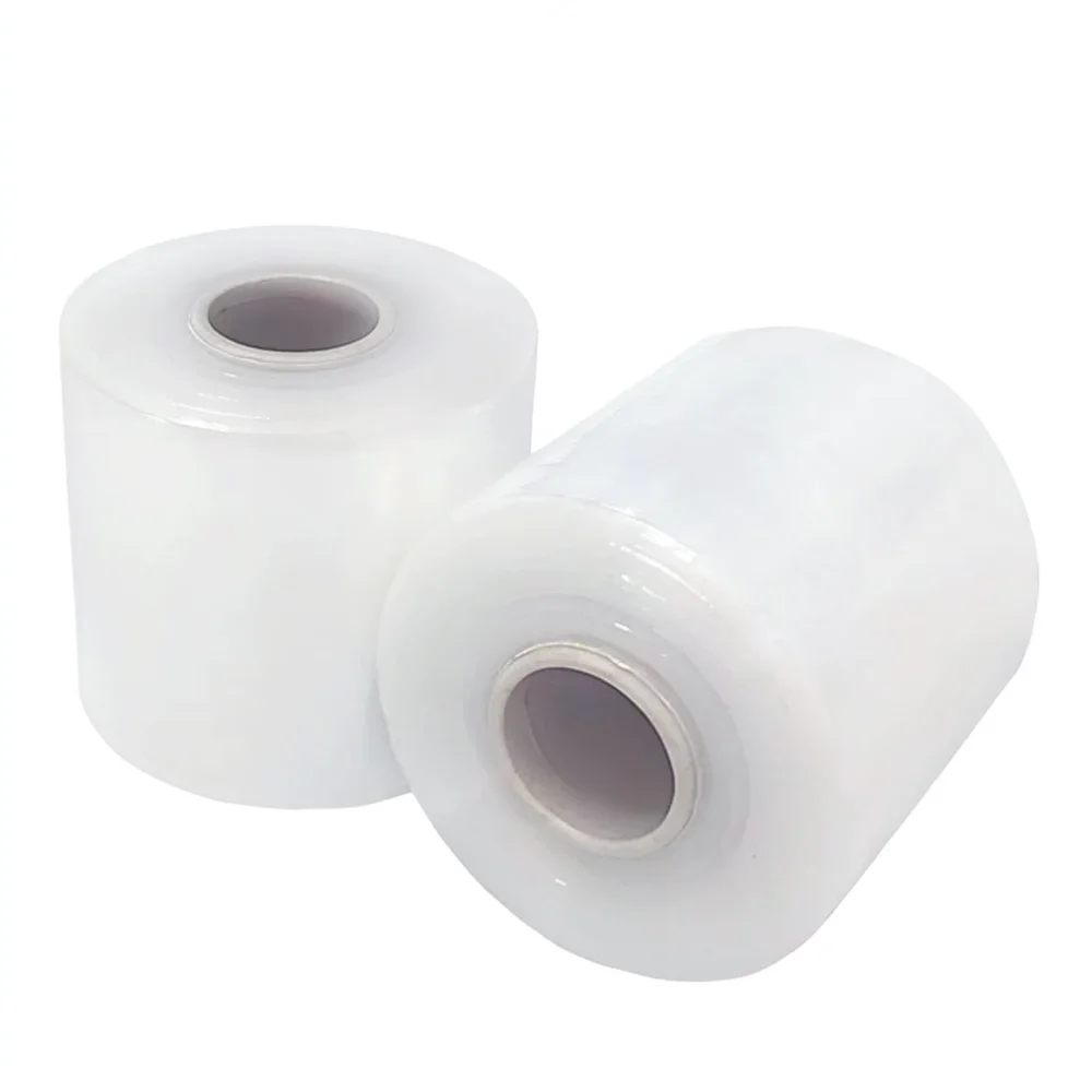 Handheld Stretch Wrap Film For Parcel Shipping Moving Supplies Transparent Durable Adhesive Packing Protection Film Roll Tool