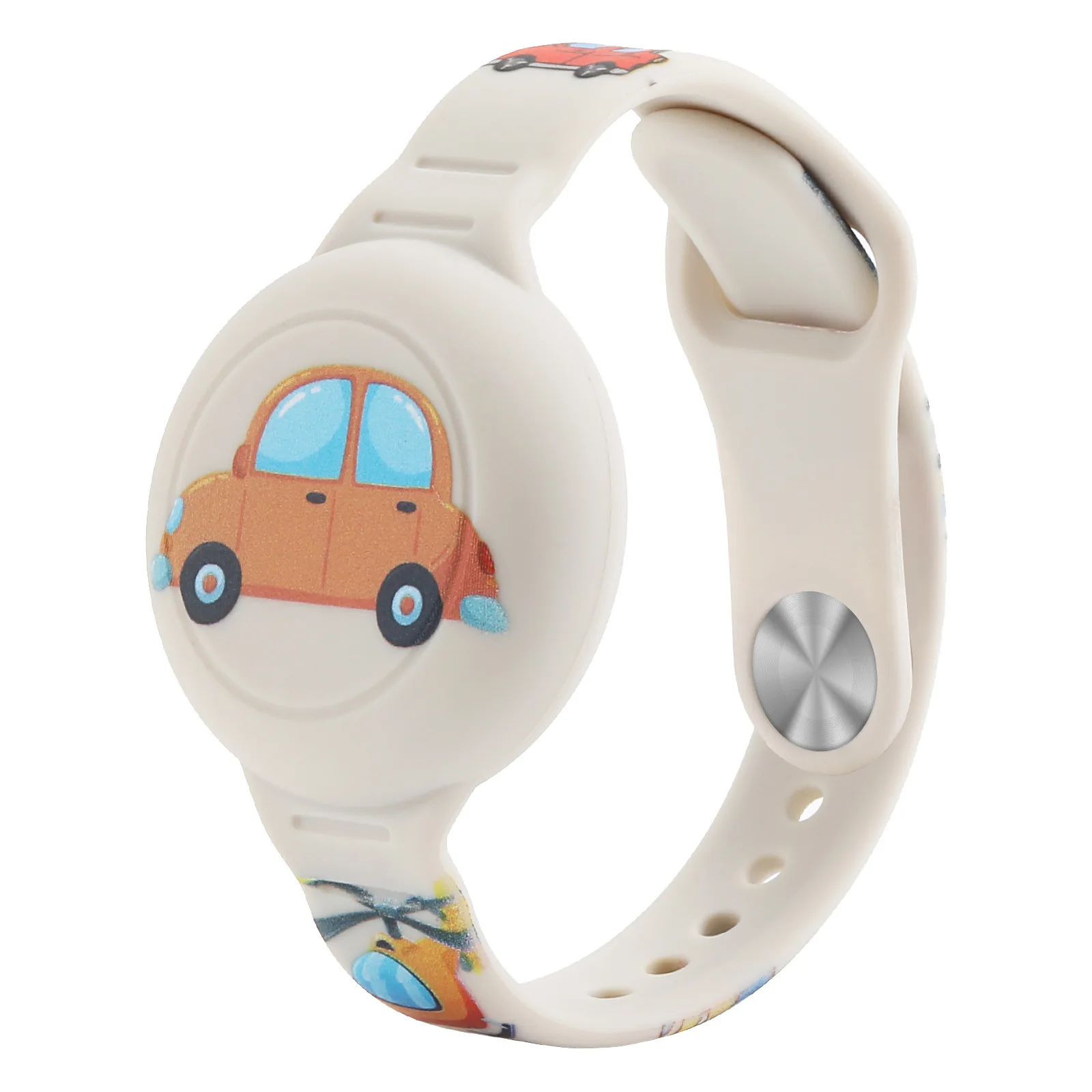 Wasserdichtes Armband für Kinder mit AirTag, Silikonmaterial, niedliches Cartoon-Design, verstellbar, versteckter Halter für Apple AirTag