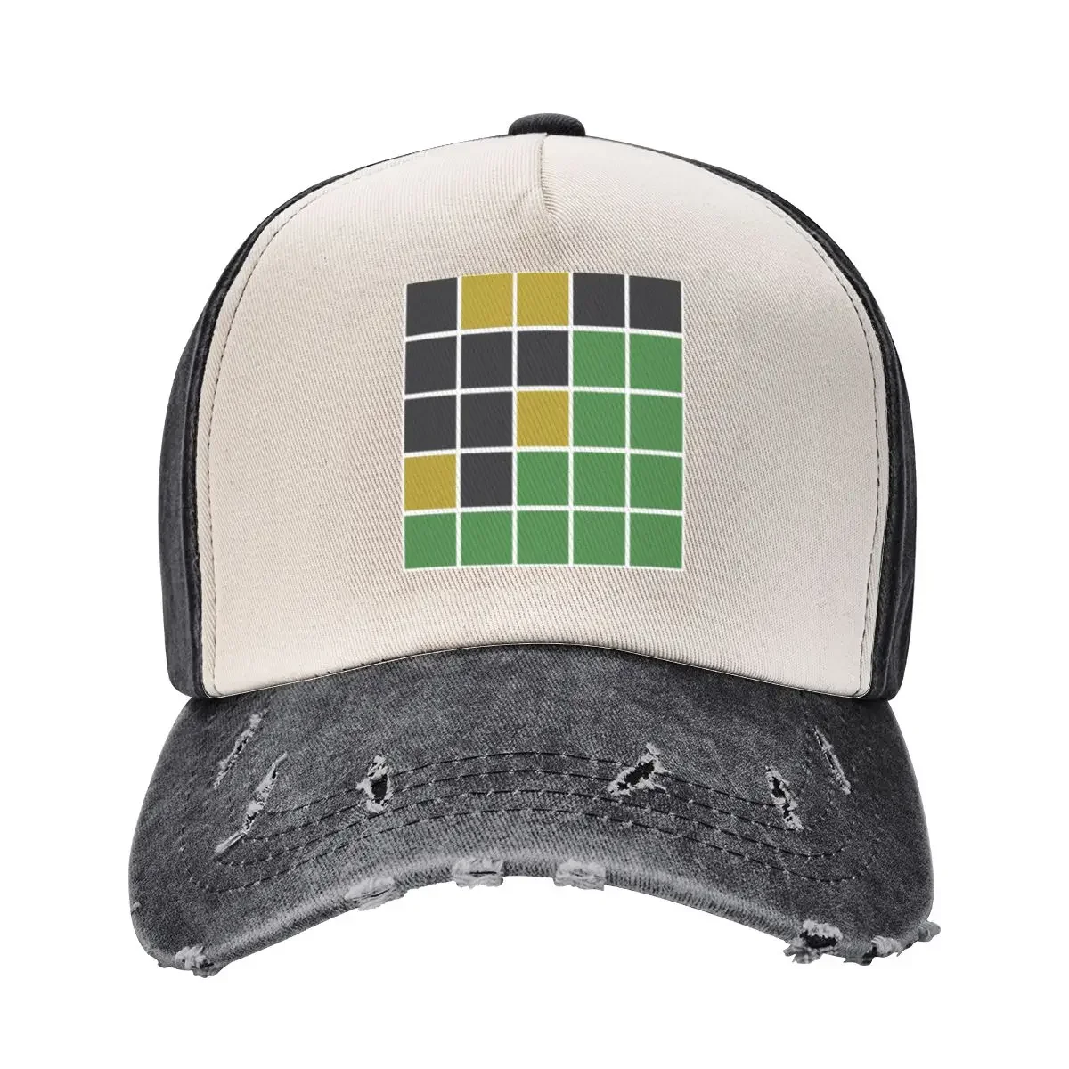 Wordle grid Baseball Cap western Hat custom Hat Beach Bag Hats For Men Women's