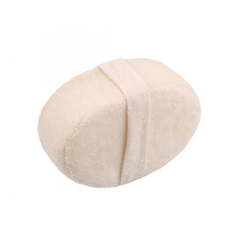 1Pc Soft Fresh Natural Loofah Luffa Sponge Shower Spa Body Scrubber Exfoliator Bathing Massage Brush Pad  White