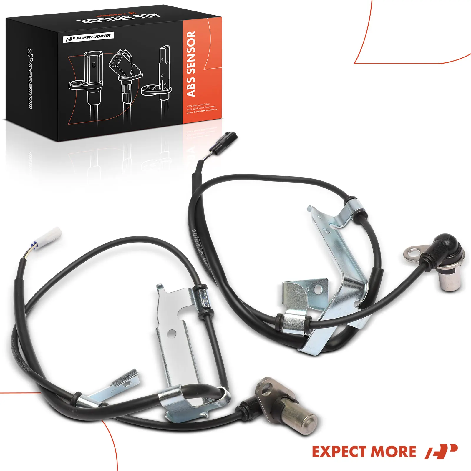 A-Premium 2Pcs Front Driver & Passenger Side ABS Wheel Speed Sensor for Suzuki Grand Vitara 1999-2004 Vitara 2004