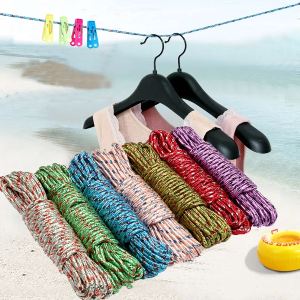 New Nylon Rope Strong Windproof Laundry Racks Laundry Dryers Rope Ropes Outdoor Travel Home Garden Supplies