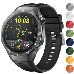 22mm Smart Watch Strap For Huawei Watch GT 5 Pro 46mm Official Silicone Bracelet For Huawei Watch GT 5 46 Soft Sport Wrist Band