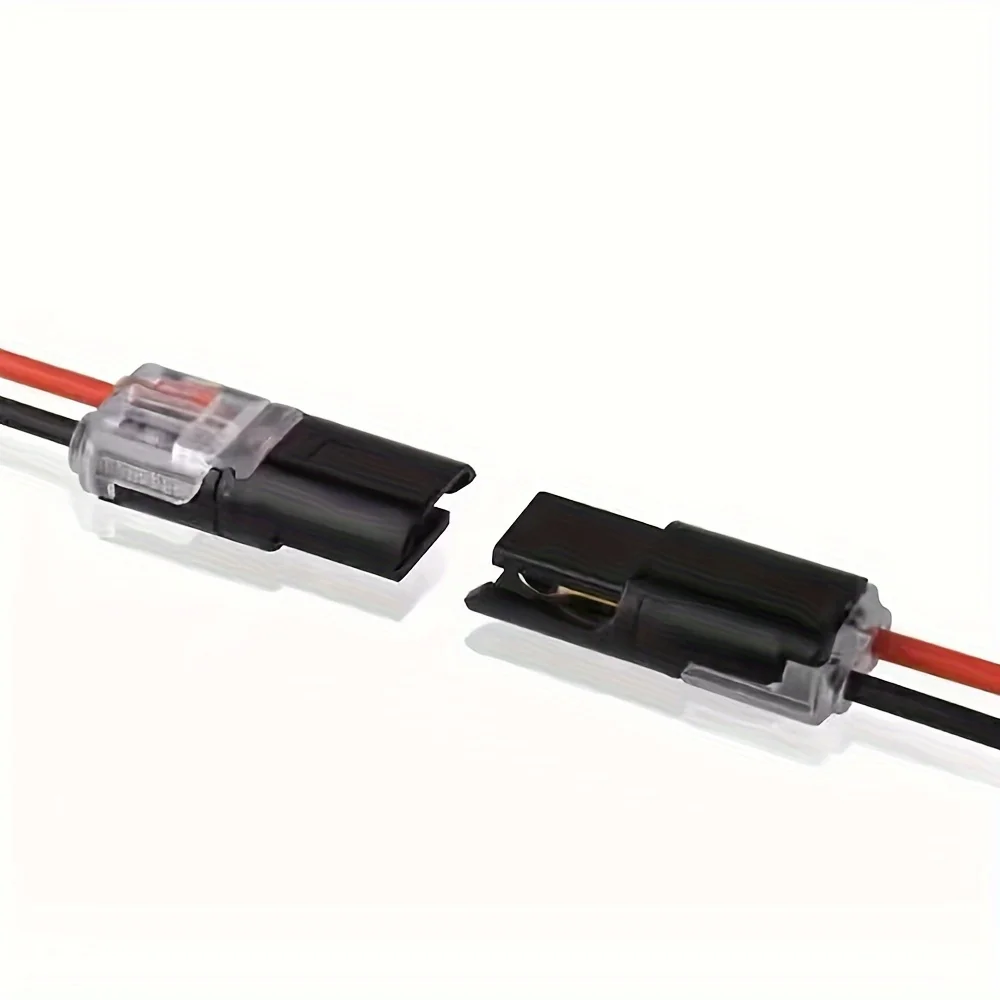 10/30/50 pieces of D2 dual line interlocking detachable LED, no soldering, no stripping quick connect terminal connector