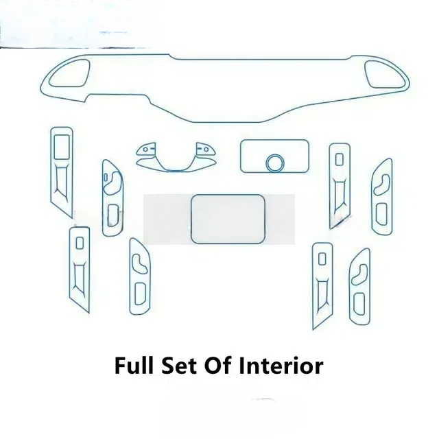 For EXEED/VANTAS VX 23-24 Car Interior Center Console Transparent TPU Protective Film Anti-scratch Repair Film Accessorie Refit