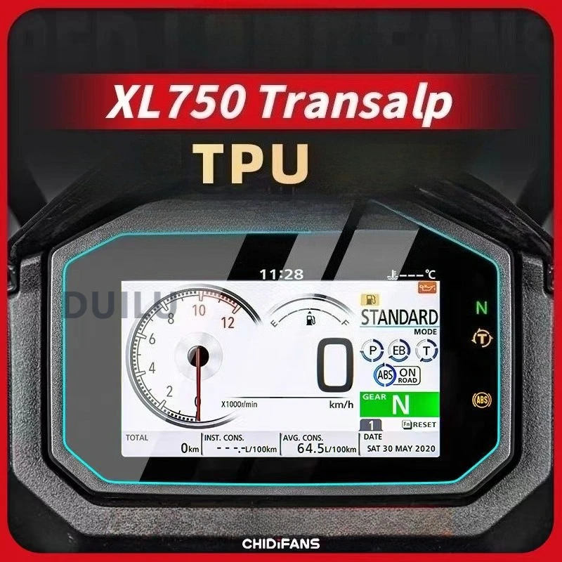 دراجة نارية حماية أداة فيلم دراجة نارية الملحقات خدش العنقودية شاشة فيلم لهوندا XL750 TRANSALP 2023-2024 #1