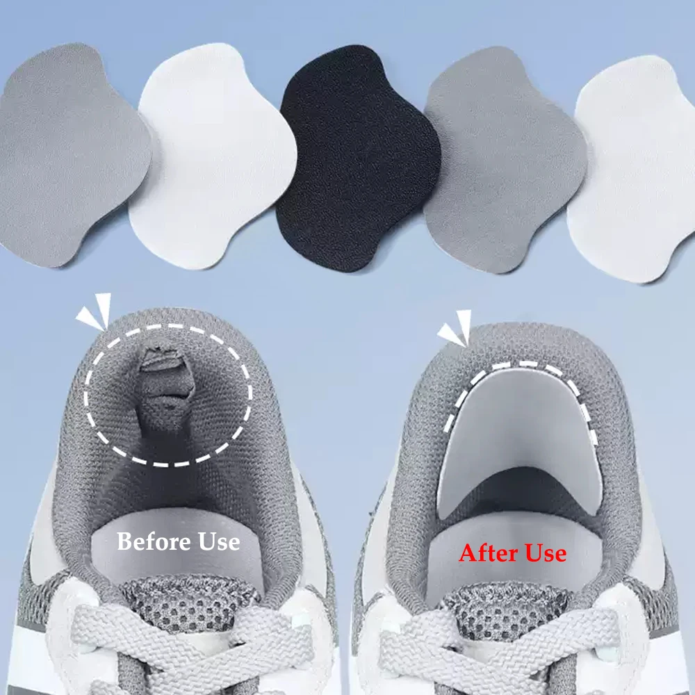 4Pcs Heel Repair Patch for Shoes and Sneakers Broken Hole Repair Sticker Heel Protector Self-Adhesive Anti-Wear Feet Heel Pads