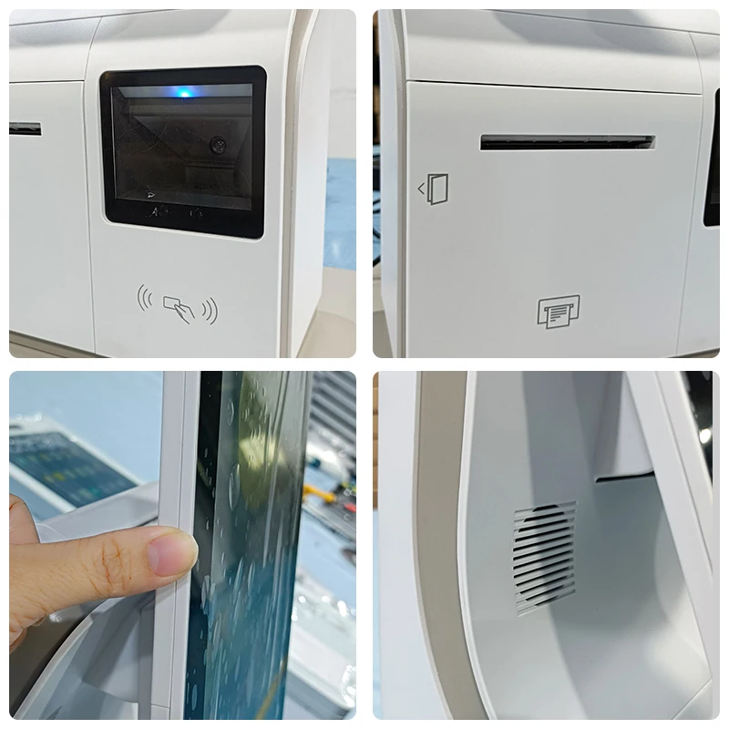 f Service Kiosk With Passport Scanner Card DispenserHotel Desktop Self Check in Kiosk Android Pos Payment Kiosk Touch Screen Sel
