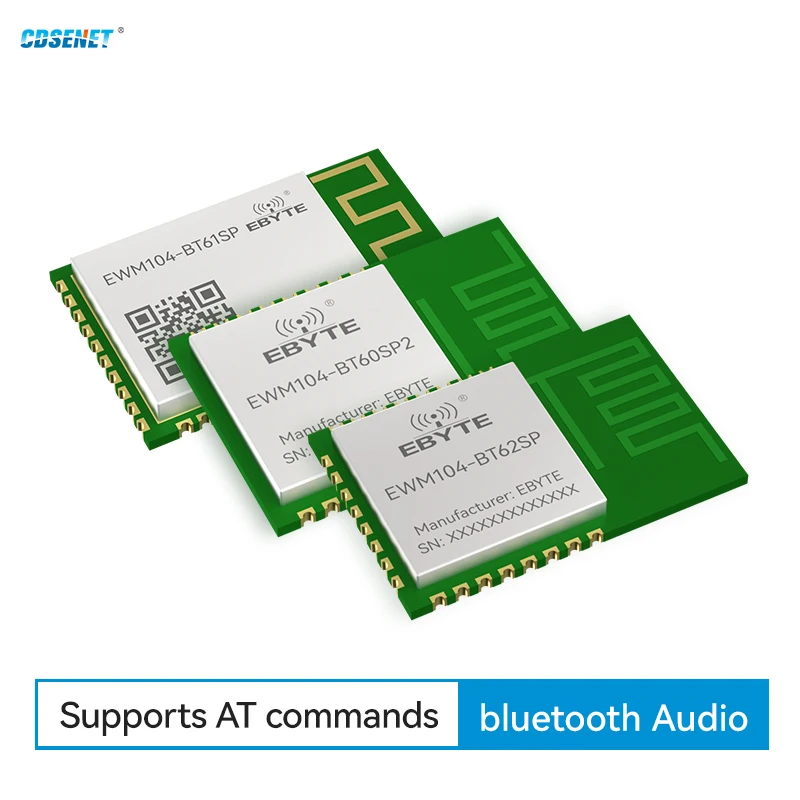 BLE5.4 Audio and Data Transmission 2.4 GHz Bluetooth Wireless Module CDSENET EWM104-BT62 Stereo Broadcast Transceiver Dual-Mode