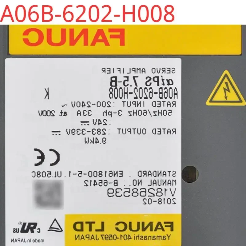 A06B-6202-H008 second-hand tested ok  Servo Drive in good Condition
