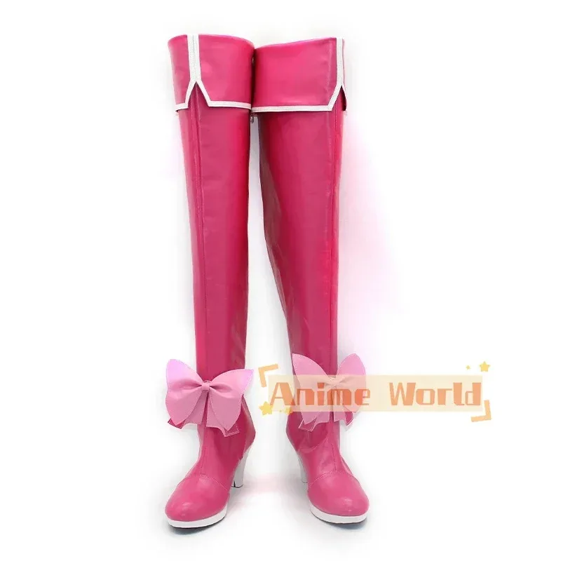 나는 마법 소녀를 칭찬합니다 마법 소녀 Hanabishi Haruka Magia Magenta 코스프레 신발