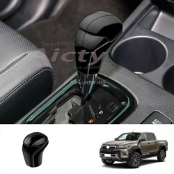 For Toyota Hilux Hilux REVO 2024 2025 abs Car Center Console Gear Shift Head Knob Cover Trim Frame Interior Accessories