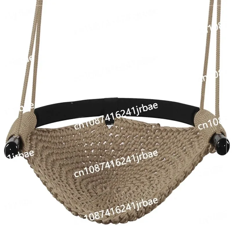 Kids Hammock Nest Swing Hand Weaving Playground Indoor Toys Courtyard Net Rope Swing Educational Equipment Entertainment Game