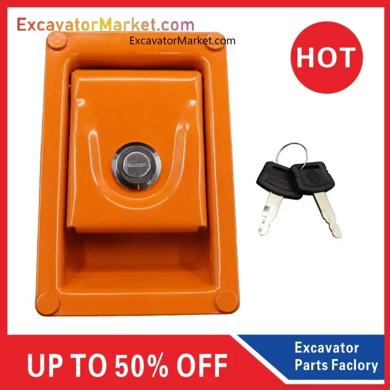 For Hitachi 60 70 120 200-5-6 side door lock side cover lock side door lock hydraulic pump cylinder Excavator Accessories