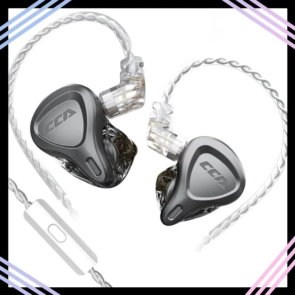 

CCA CSN Earphones Wired HiFi Stereo Bass Sound Hybrid 1DD+1BA Driver Gaming Headset 2Pin Detachable Cable In Ear Headphones