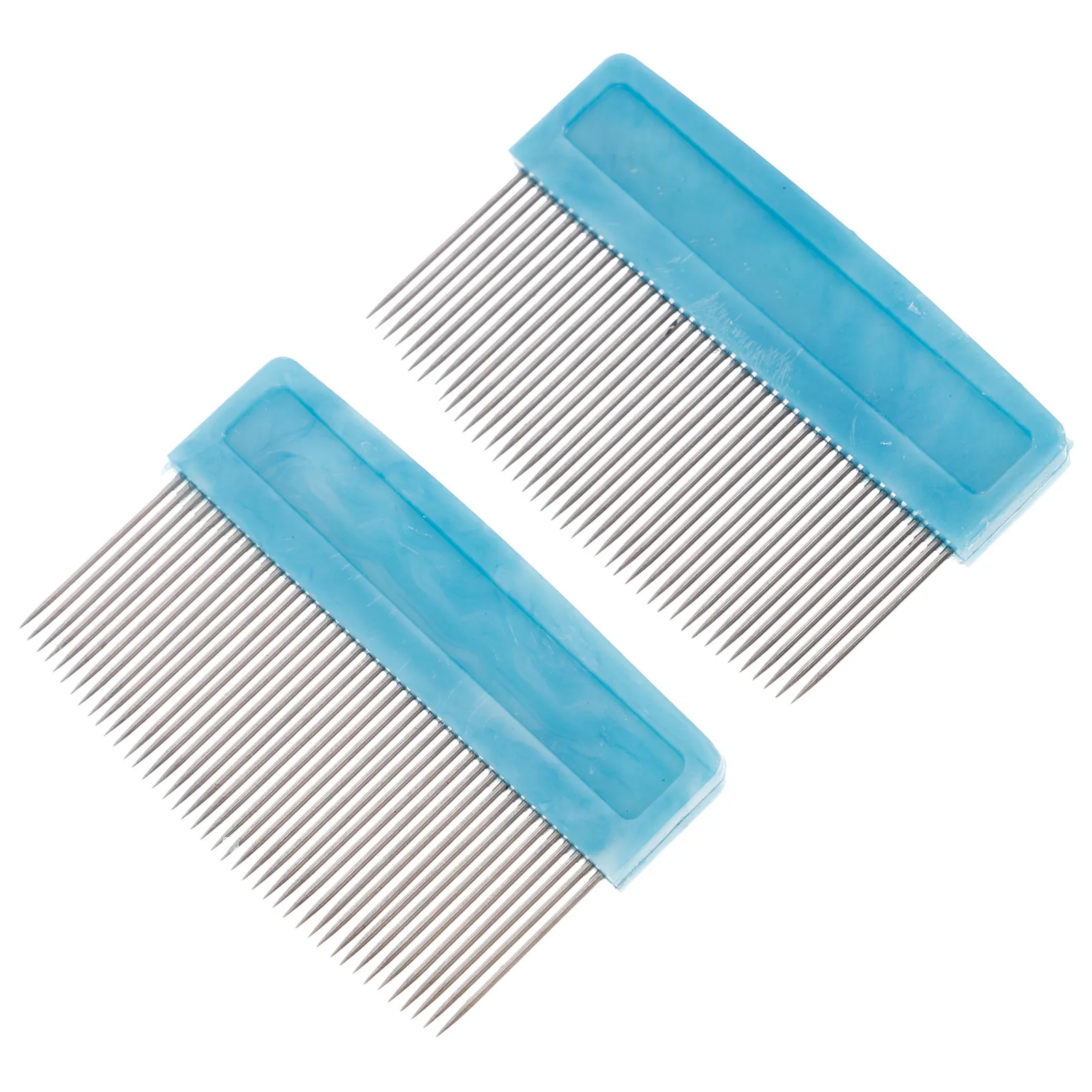 2Pcs Violin Hair Comb Fine Craftsmanship Metal Plastic Luthier Tool Bow Hair Combing Tool Violin Supplies