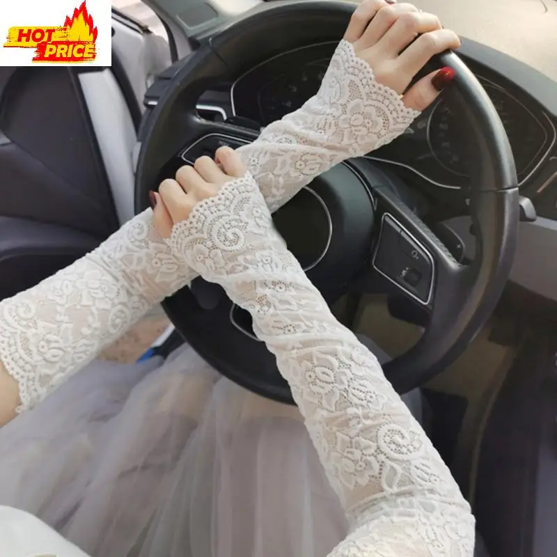 

Популярные кружевные крышки для рук с цветами декоративные рукава для пеших прогулок и вождения