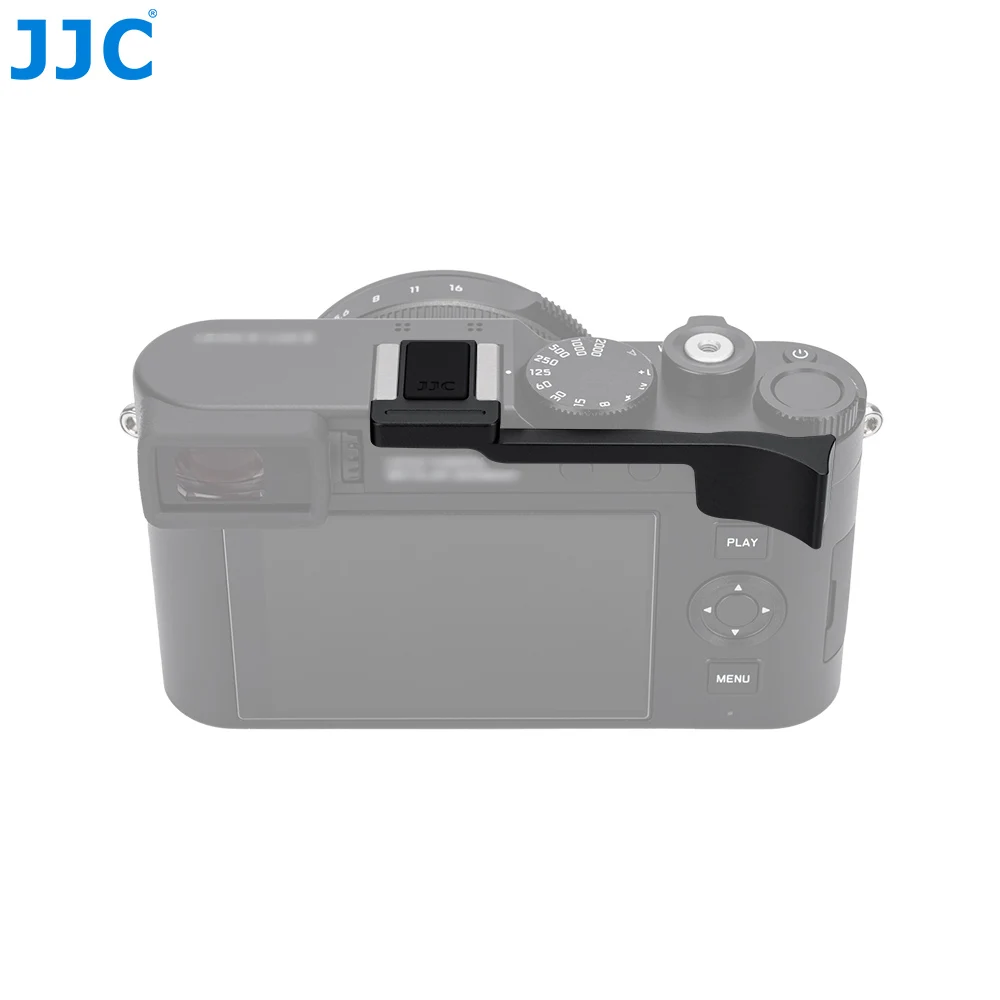 Metalowy uchwyt na kciuk JJC ze stopu aluminium do aparatu Leica D-LUX8 z osłoną mocowania lampy błyskowej