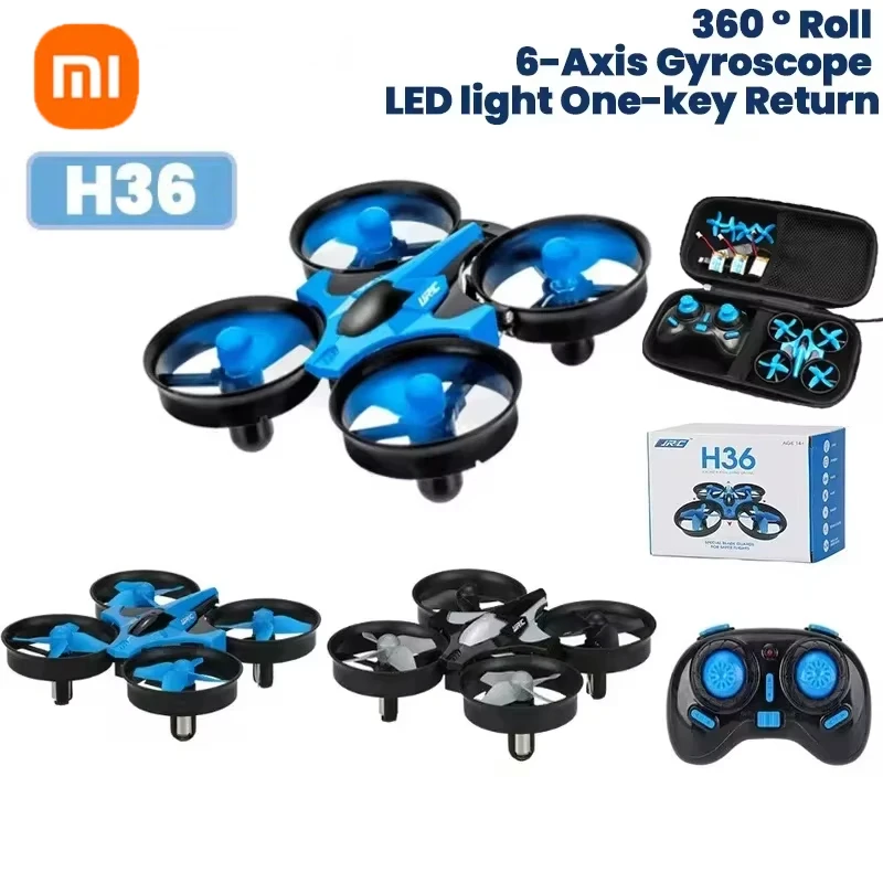 Xiaomi-Mini importateur RC H36 4ch, hélicoptère sans mode sauna 6 axes, télécommande rabattable à 360 °, jouet quadrirotor, cadeau pour enfants