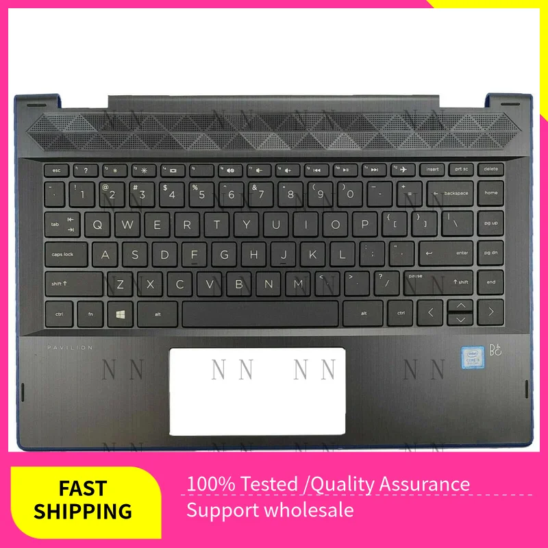 

YUZG New HP Pavilion x360 14-CD 14m-cd0001dx Palmrest Top Case L18947-001 Blue Edge