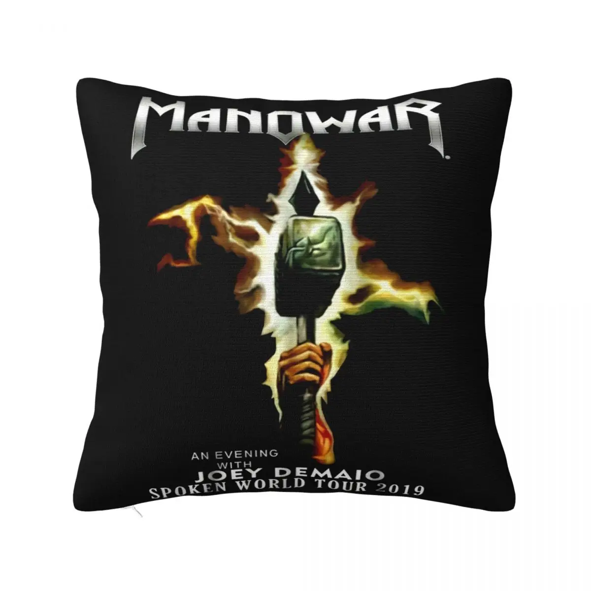 New Manowar Spoken World Tour November 2019 Black S2Xl 2019 New Arrival Funny Cheap Price Goth Vacation Pillow Case