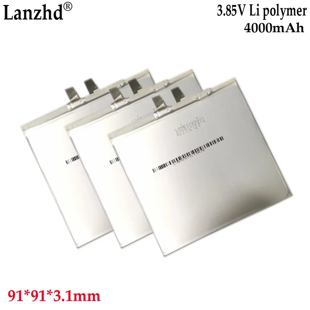 NUOVA batteria al litio ai polimeri di litio da 3,85 V per batteria per tablet portatile Batteria per notebook da 4000 mAh 319191    91*91*3mm